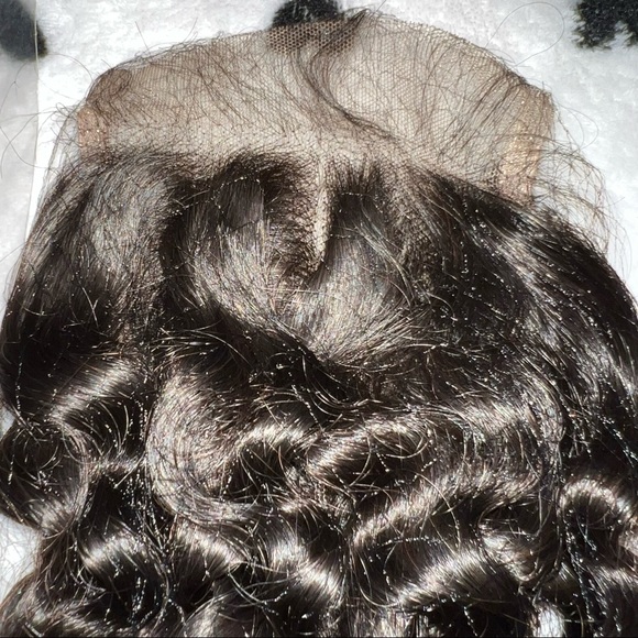 3 Part 100% Human Hair Lace Closure - Picture 2 of 5